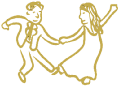 Decorative dancing couple