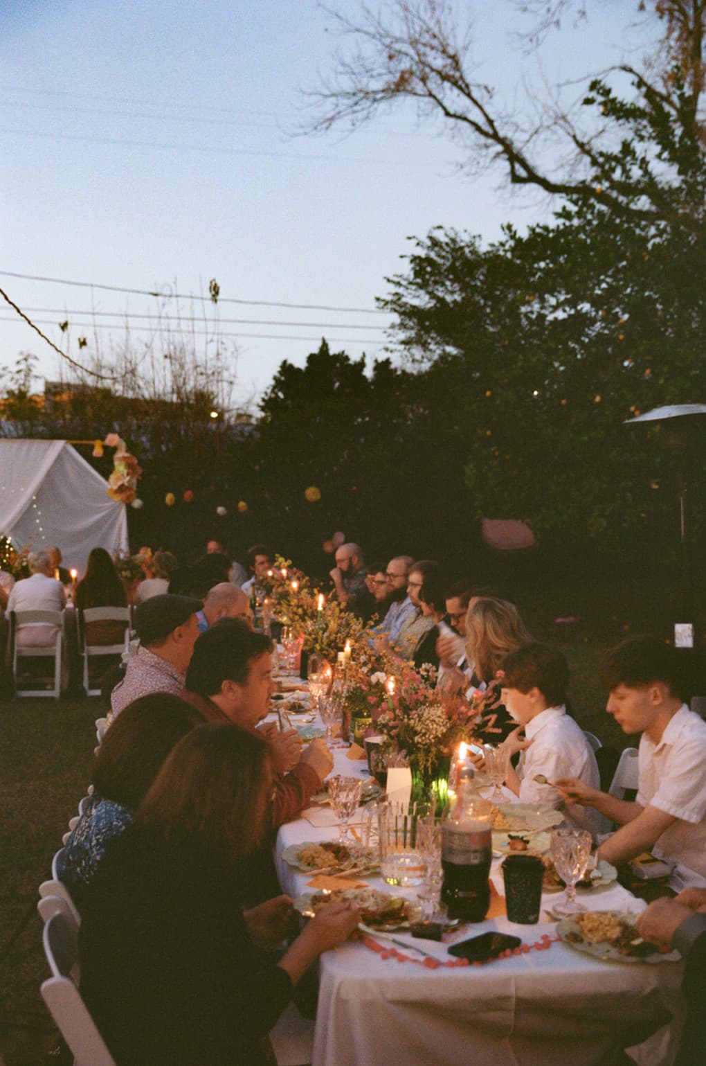 Reception on Super 8 film, San Diego wedding